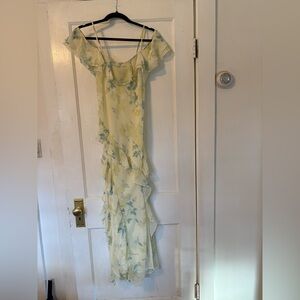 Primark Rita Ora Floral Dress in Yellow and Blue